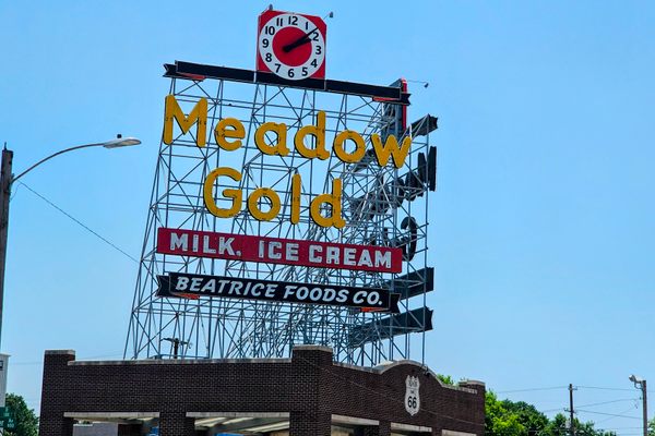 Meadow Gold Sign