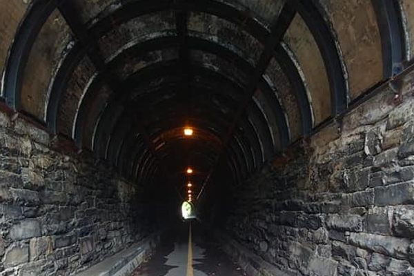 Inside the Wilkes Street Tunnel.