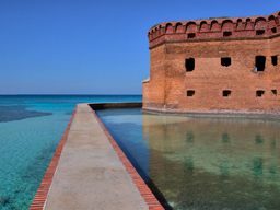 Fort Jefferson, moat and wall