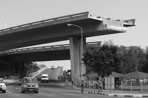 Cape Town’s unfinished freeway bridge.