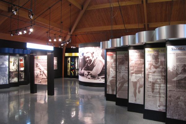 Inside the museum.