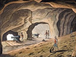 Tunnels inside the Rock of Gibraltar