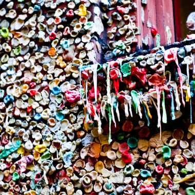 Gum Wall window ledge