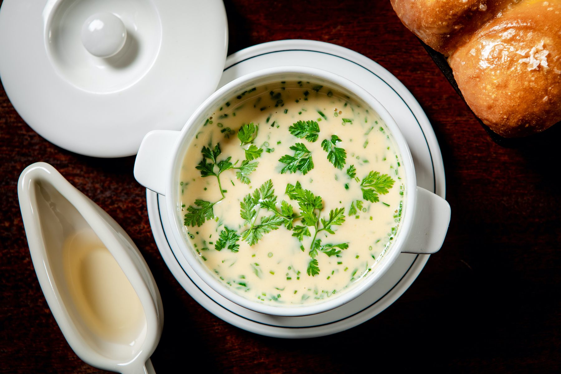 Gage & Tollner’s signature She-Crab Soup was introduced by chef Edna Lewis in the ’80s.