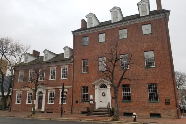 Exterior of the tavern.