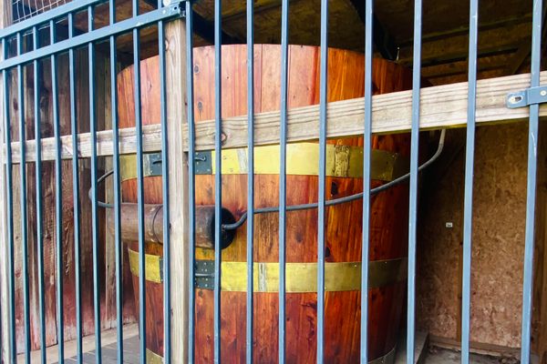 The World’s Largest Cedar Bucket.