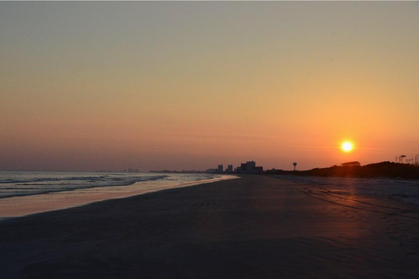 Sunset on Waites Island. 