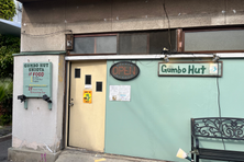 The sign declares this the number-one gumbo shop in town.